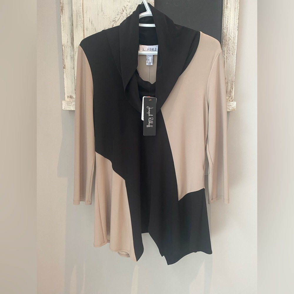 NWT Joseph Robkoff Two Tone Colour Top